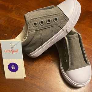 Cat & Jack gray velcro sneakers